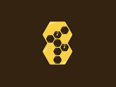Honey Comb brand and identity brandidentity branding graphic design icon logo logo alphabet logo design minimal monogram typography vector