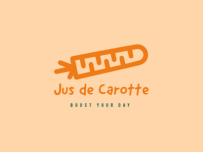 Jus De Carotte branding design idendity illustration logo logo design logotype minimal typography