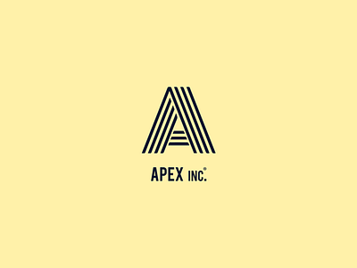 Apex Inc. branding design idendity illustration logo logo design logotype minimal typography