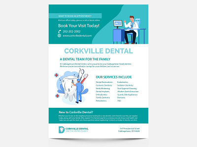 Dental Flyer banner branding dental flyer design flyer graphic design illustration