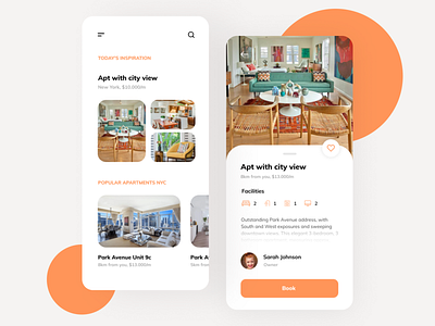 Find apartment app apartment app appdesign application book bookhouse booking house ios mobile ui ux
