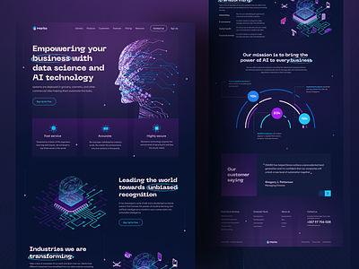 Data Science Landing Page artificial intelligence big data cyber cyberpunk data analysis data analytics data collection data science deep learning futuristic machine machine learning meta verse neural network scripture ui user experience ux web website