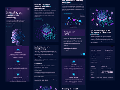 Data Science Mobile Responsive