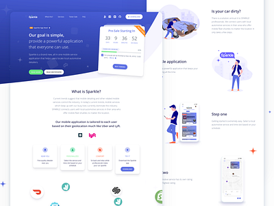 Sparkle App app branding characters crypto cryptocurrency design dribbble ethereum ico illustration interface landing page token ui ux