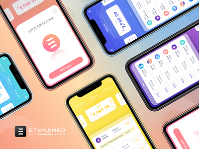 Multi-Currency Wallet app application concept crypto design dribbble ethereum interface token ui wallet wallet app