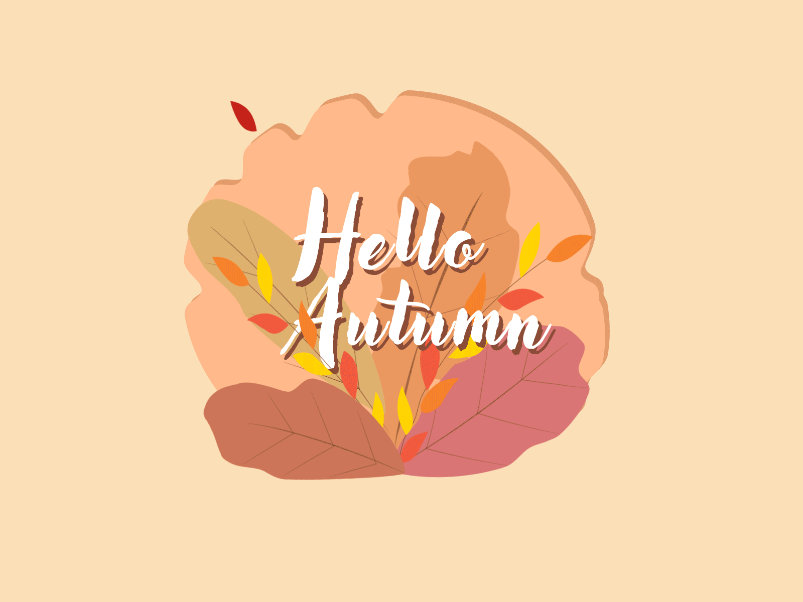 Autumn animation autumn design fall fallseason graphic design illustration leaves motion graphics ui vector