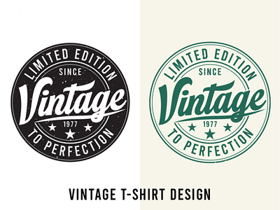 Vintage T-shirt Design design graphic design illustration typography vector
