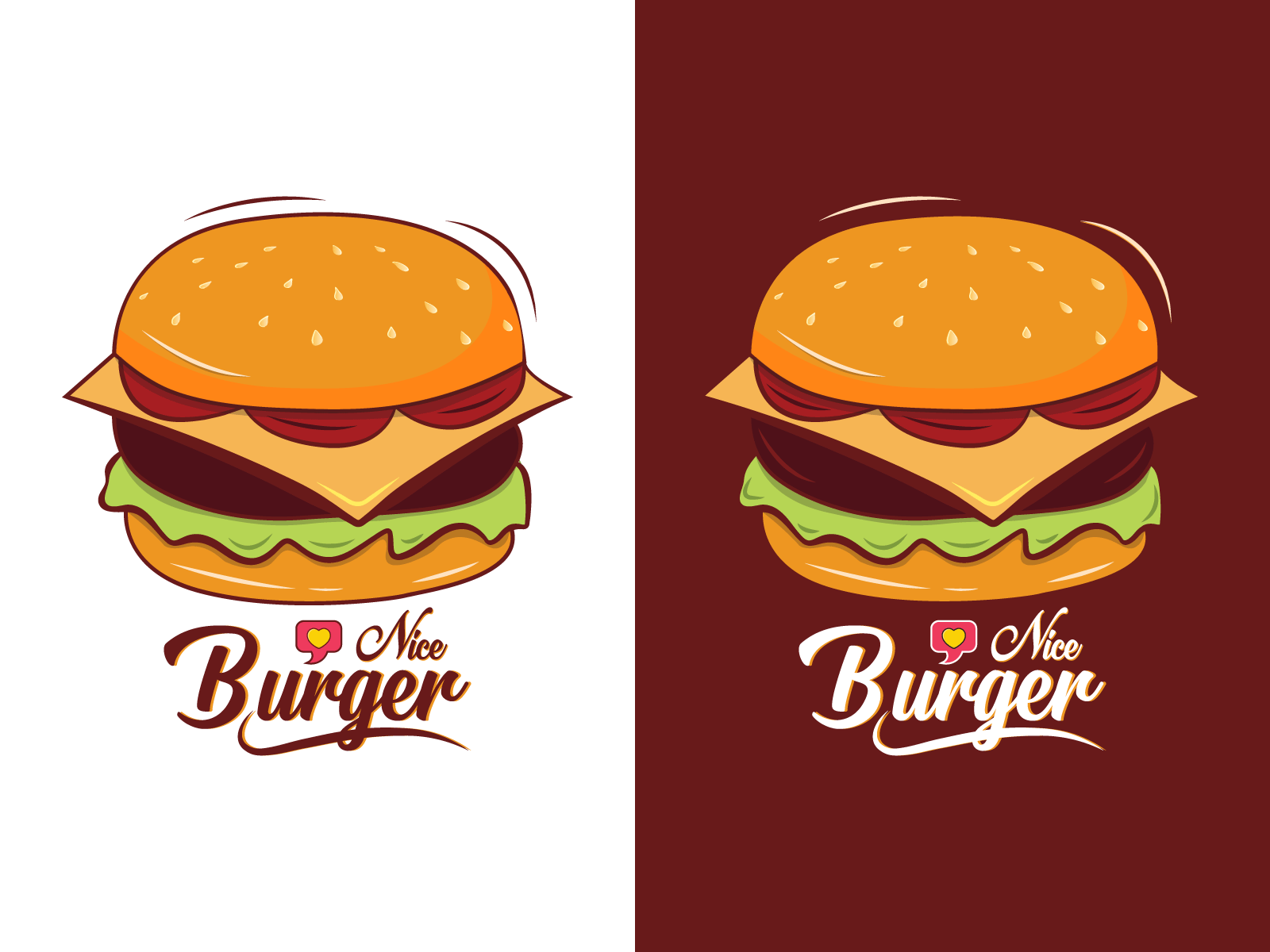 burger vector design । nice burger