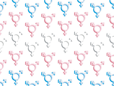 Transgender Symbol Pattern icon isometric lgbtq pattern pride pride flag queer symbol trans transgender