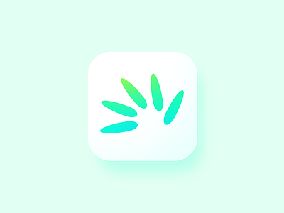 Shell Icon app book color fan shell gradual icon logo pectenine reading scallop shell