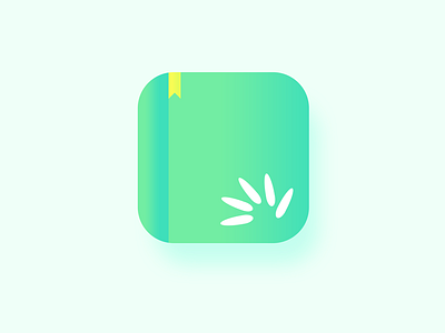 Shell reading icon app book color green icon logo read reading shell