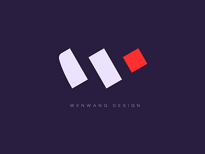 Logo design-letter W abstract agency brand branding design graphic icon letter logo logotype red