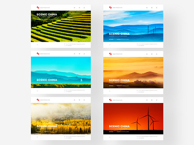 Series of Scenic China- homepage design china homepage landscape photography poster scenic ui web design