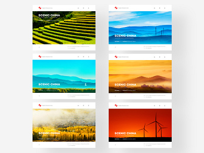 Series of Scenic China- homepage design