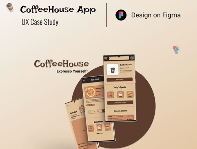 CoffeeHouse App | UX Case Study app branding case design graphic design illustration logo study trending typography ui ux vector