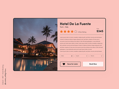 Hotel Booking - 067 Daily UI Challenge daily ui dailyui dailyui 067 dailyuichallenge design hotel hotel app hotel booking minimal minimalism minimalist simple ui design