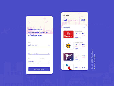 Flight Search - 068 Daily UI Challenge daily ui dailyui dailyui 068 dailyuichallenge design flight app flight booking flight search minimal minimalism simple ui design