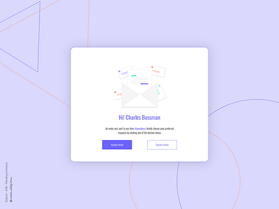 Pending Invitation - 078 Daily UI Challenge