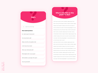 FAQ - 092 Daily UI Challenge