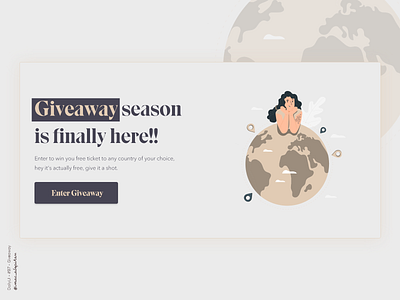 Giveaway - 097 Daily UI Challenge