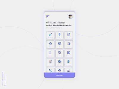 Categories - 099 Daily UI Challenge