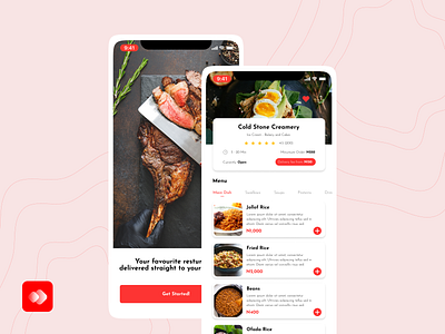 Food Ordering - Mobile App clean design food food app food ordering mini minimal minimalism mobile app mobile app design order simple ui