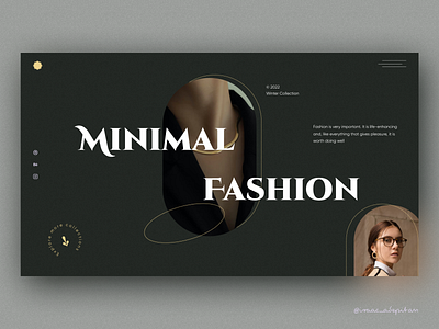 Fashion Hero Concept app clean design flat minimal minimalism simple typography ui ux web