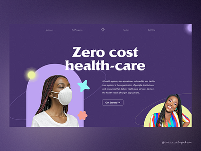 Medical Platform Hero Concept app app designer dailyui exciting hero minimal minimalism pop ui design uiux