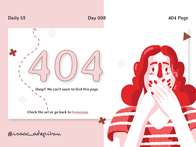 404 Page -  008 Daily UI Challenge