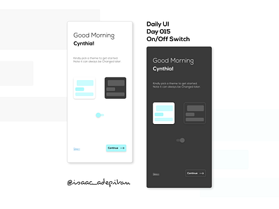 On/Off Switch - 015 Daily UI Challenge