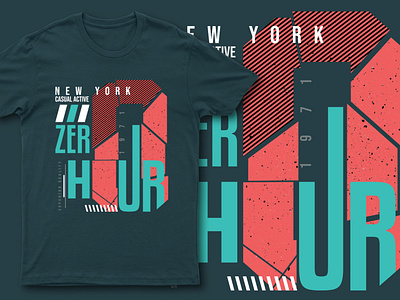 Zero Hour Typography T-shirt Design