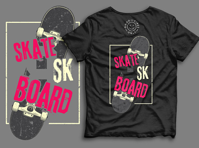 Skate Board T-shirt branding clothing design graphic design illustration logo poster style typography ui urban