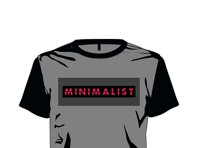 Minimalist typography t shirt logo design v1