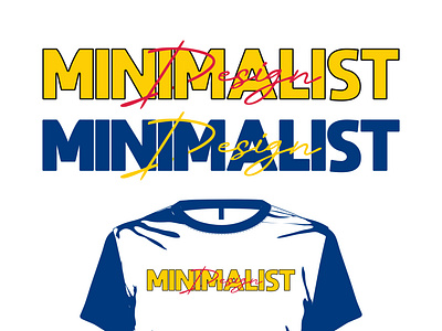 Minimalist typography t shirt logo design. v2