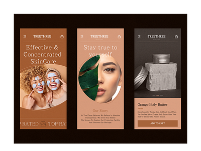Skincare E-Commerce App branding design figma ui