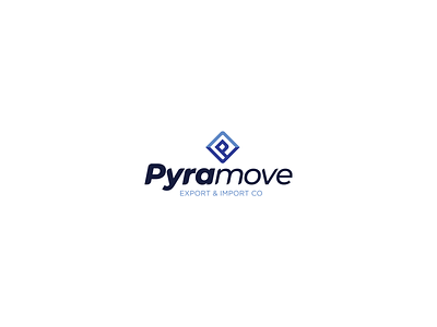 Pyramove cairo egypt export icon import logo logodesign shipment shipping trade typeface typogaphy