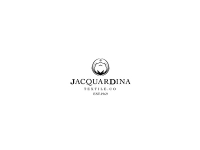 Jacquardina Textile.co logo design graphic illustration logo typeface typography