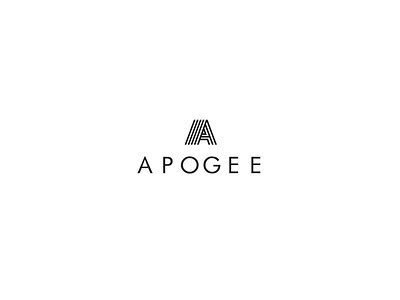 Apogee logo design logo typeface