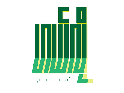H E L L O custom lettering hand lettering hello myanmar typo siontypography typography