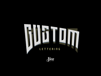 Custom lettering services