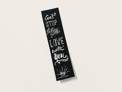 Can not Stop Falling Love With You custom lettering falling hand lettering lettering4u love siontypography typography