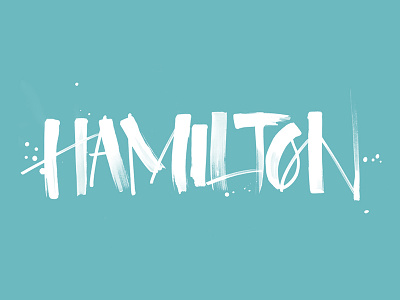 Hamilton branding calligraphy ink lettering logo type typography
