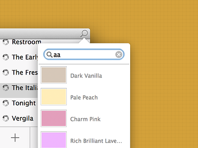 See The Color Thru The Trees app colors os x picker popup search