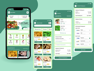 Grocery app aplication app delivery food grocery mobile service ui