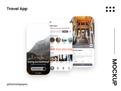Biyahe - Travel App Design app branding design typography ui ux
