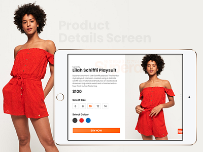 Product Details Screen app apparel design ecommerce flat ipad design ui ui design user interface ux