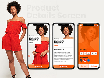 iPhone App Design for apparel brand