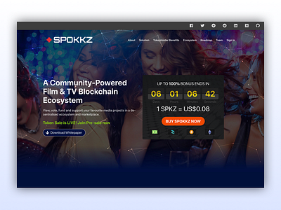 SPOKKZ Web Desin - ICO