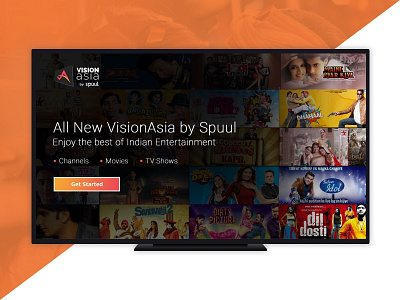VisionAsia Set Top Box Designs tv app tv designs ui user interface ux