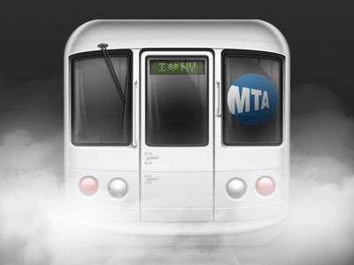 InTransit iPhone app icon for NYC Subway riders android apple blackberry icon ios iphone mobile nyc subway photoshop